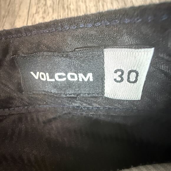 Volcom True To This Black Stretch Chino Shorts Men’s 30 (flat-front style) - Picture 3 of 6